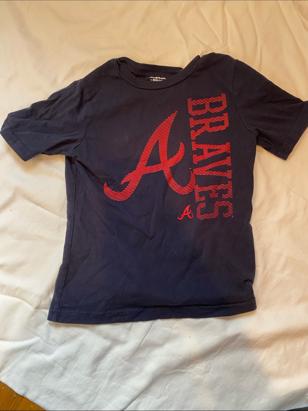 Genuine Merchandise Atlanta Braves Short Sleeve Tee with Red Logo